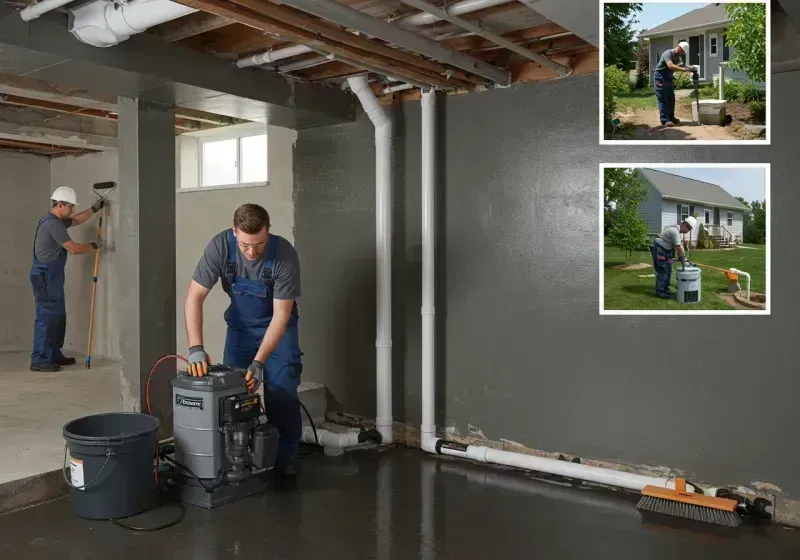 Basement Waterproofing and Flood Prevention process in Wilsonville, AL